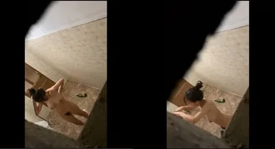 Quay lén em học sinh vú to tắm