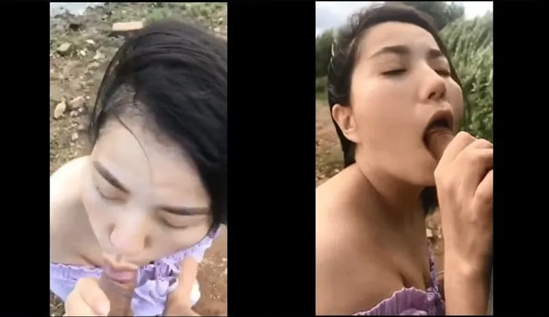 Em gái bj cho tình nhân bên bờ sông