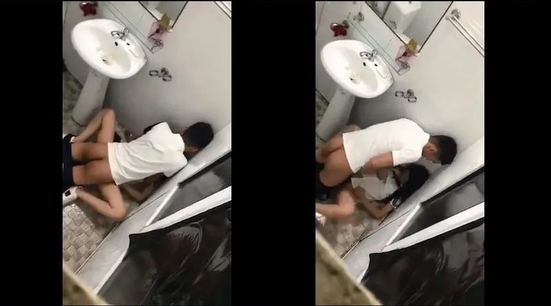 Người tình say xỉn và anh người yêu trong phòng tắm nhà hàng